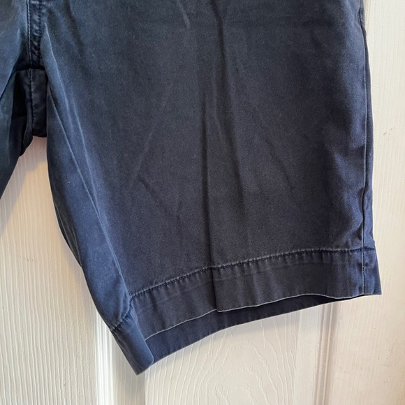POLO Ralph Lauren Mens Shorts Navy Blue Chino Flat Front Casual Preppy Size 33 - Picture 5 of 9